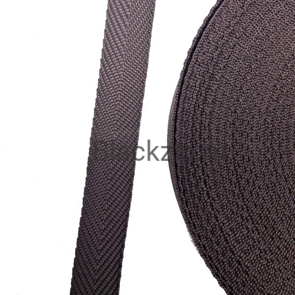 Окантовочная лента ZIP (Елочка),  22мм, Коричневый, Рулон 50м, плотность 7,5гр/м