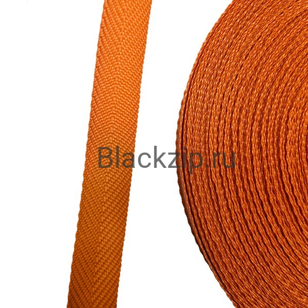 Окантовочная лента ZIP (елочка),  22мм, Оранж, Рулон 50м, плотность 7,5гр/м
