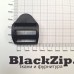 Пряжка Zip, трехщелевая, усиленная, 25мм, черная