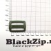 Пряжка Zip, двухщелевая, 25мм, Олива