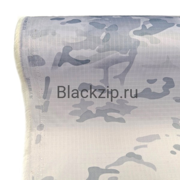 Ткань Таффета рип-стоп PU3000, Белый Мультикам