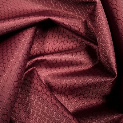 Ткань Оксфорд 300D PU1000, соты, бордовый