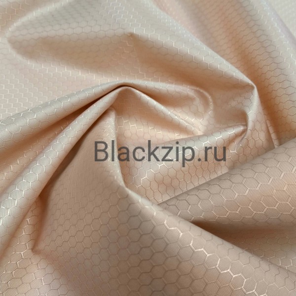 Ткань Оксфорд 300D PU1000, соты, бежевый светлый Ткань Оксфорд 300D PU1000, соты, бежевый светлый