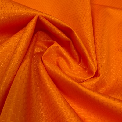 Ткань Оксфорд 300D PU1000, соты, оранжевый