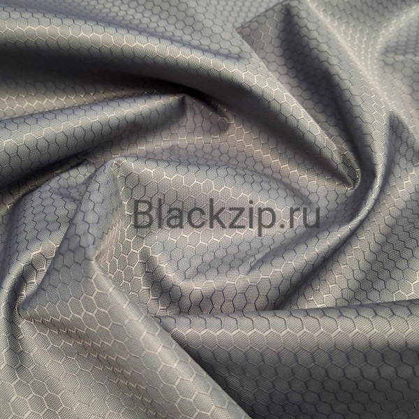 Ткань Оксфорд 300D PU1000, соты, серый Ткань Оксфорд 300D PU1000, соты, серый