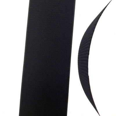 Велкро лента, петля 100 мм, пластик, черный, (НЕЗАСОРЯЕМАЯ) 