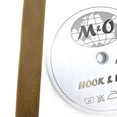 Велкро лента 50мм M&O, Койот Браун, 100% нейлон, ПЕТЛЯ