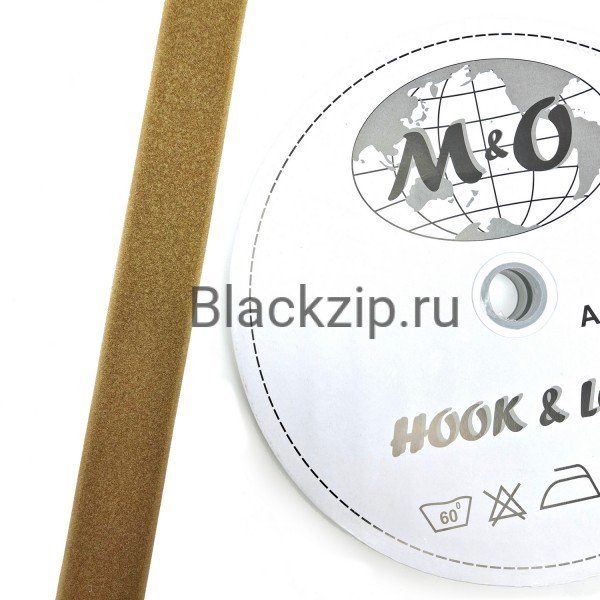 Велкро лента 40мм M&O, койот браун, 100% нейлон, ПЕТЛЯ