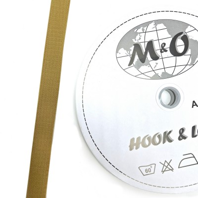 Велкро лента 25мм M&O, койот браун, 100% нейлон, КРЮЧОК