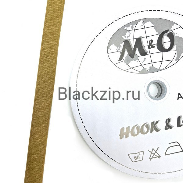 Велкро лента 25мм M&O, койот браун, 100% нейлон, КРЮЧОК