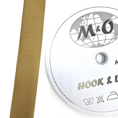 Велкро лента 50мм M&O, койот браун, 100% нейлон, КРЮЧОК